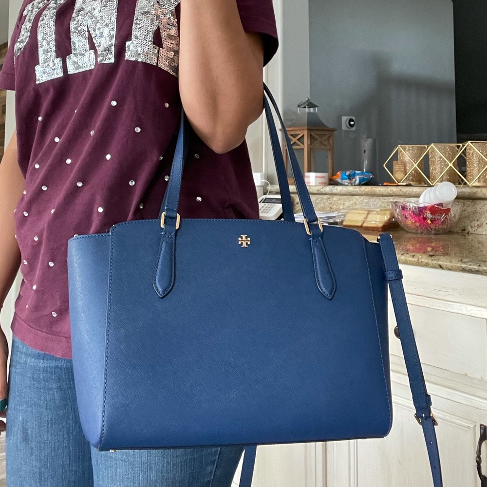 New💙 Tory Burch Emerson medium satchel/ crossbody - Picture 5 of 9